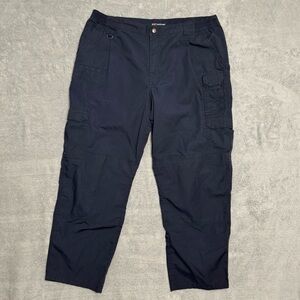 5.11 Tactical Series Cargo Pants Ripstop Mens 40x30 Navy Blue TAC-143 Work Wear